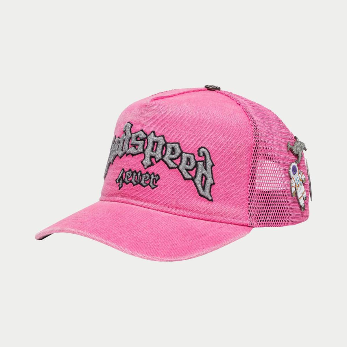GODSPEED GS FOREVER TRUCKER HAT (FUCHSIA WASHED)