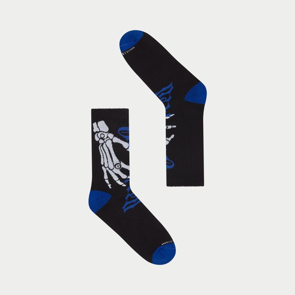 GODSPEED TEN TOES DOWN SOCKS (BLK/BLUE)