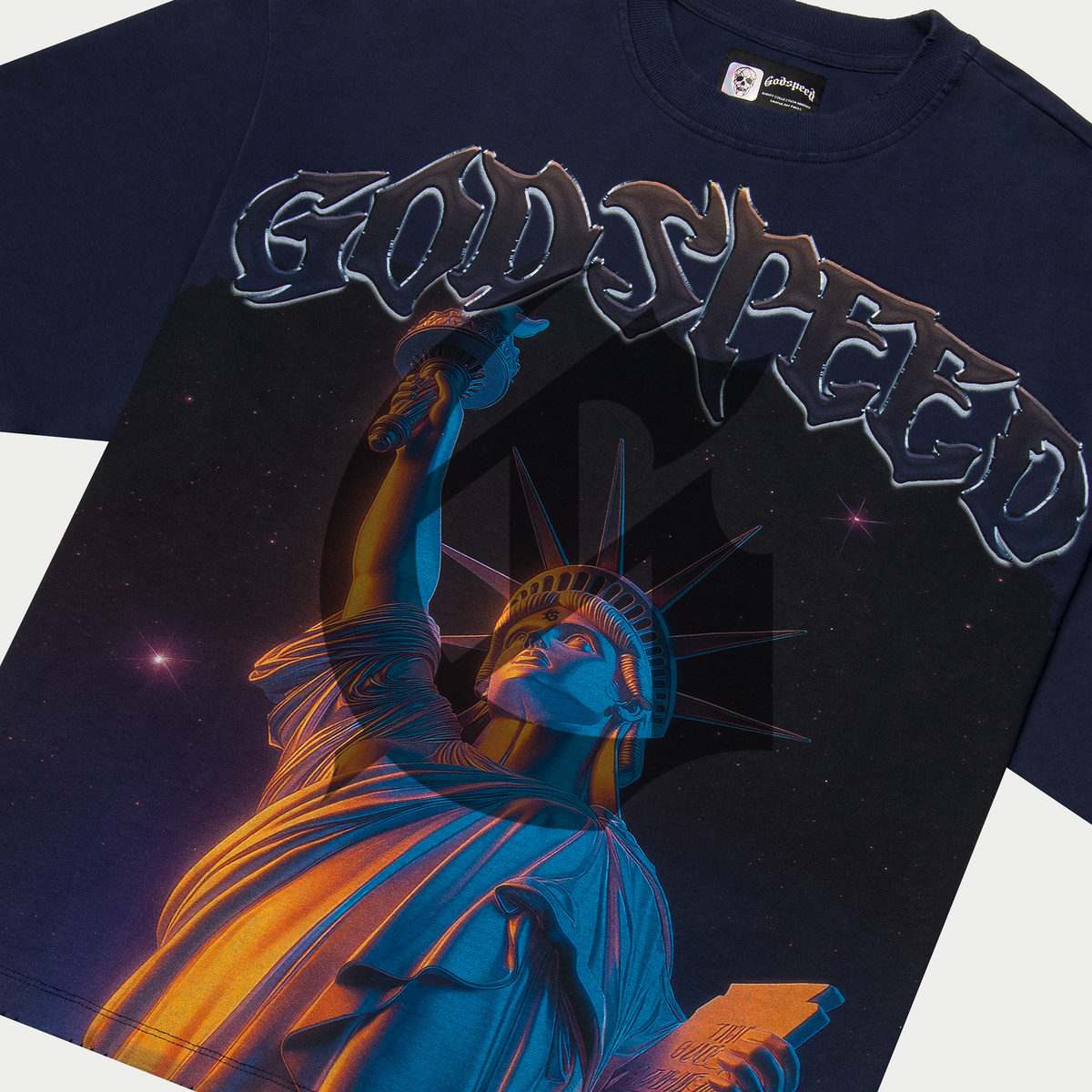 GODSPEED PURPLE CITY TEE (NAVY)