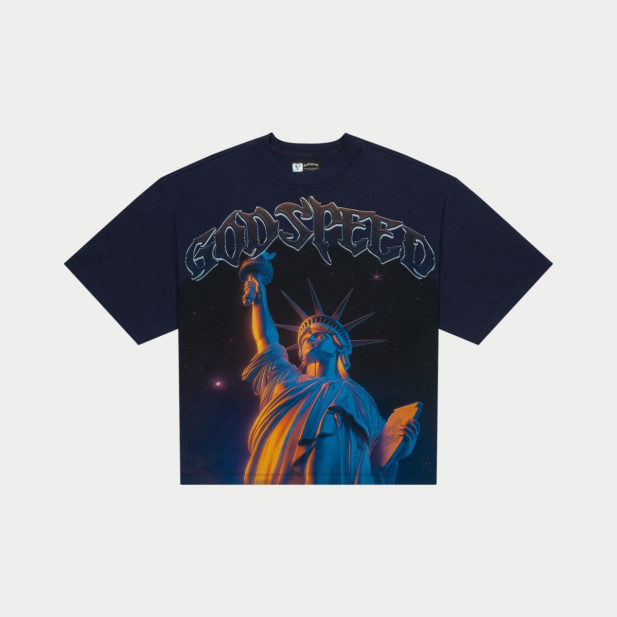GODSPEED PURPLE CITY TEE (NAVY)