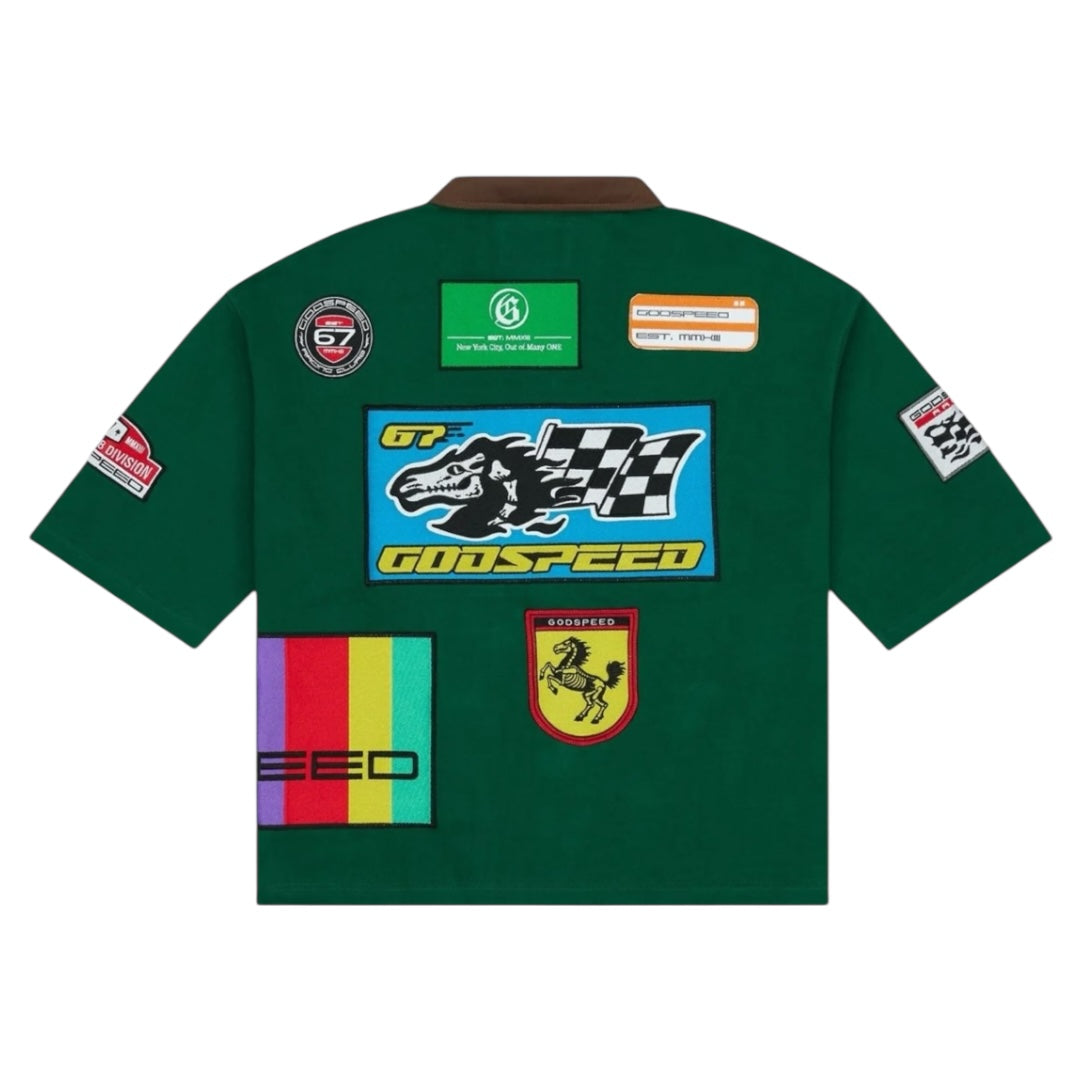 GODSPEED 'GRC' QUARTER ZIP SHORT SLEEVE POLO