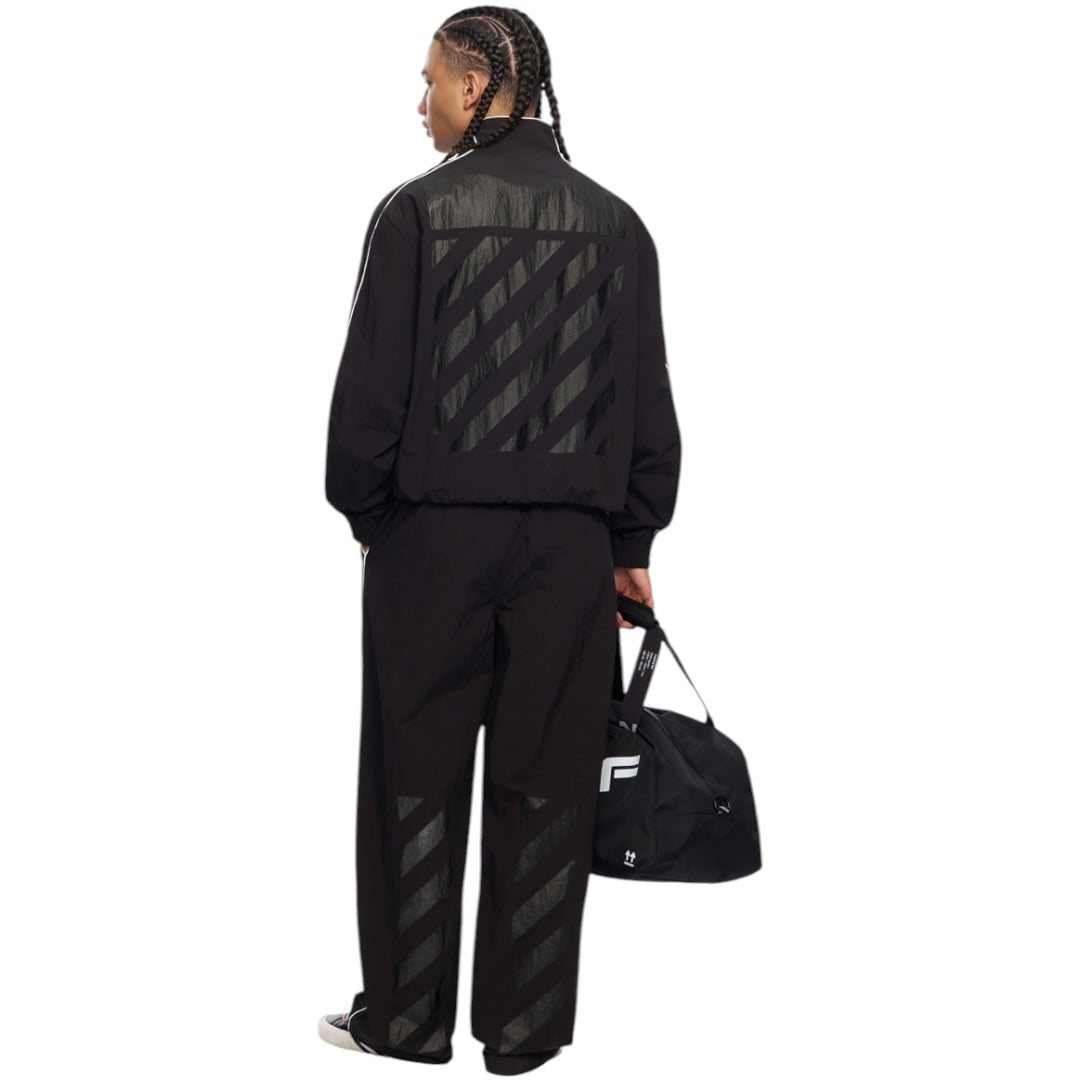 L/AB Off-White 'DIAGONAL' TRACK JACKET(BLACK)