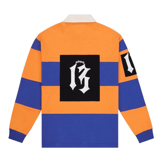 GODSPEED 'FIELD RUGBY' SHIRT(ORANGE/BLUE)