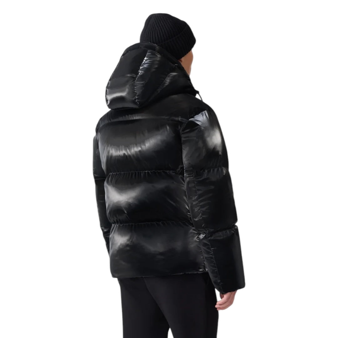 MACKAGE KENT-GLO HIGH GLOSS DOWN JACKET W/HOOD| BLACK