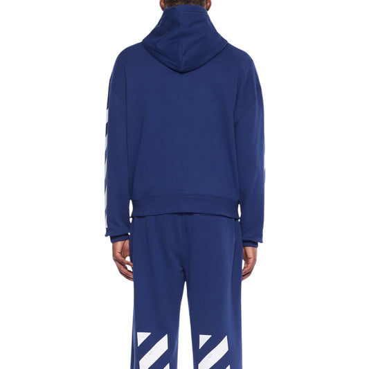 L/AB Off-White 'Core Diagonal' ZIP HOODIE (MARINE)