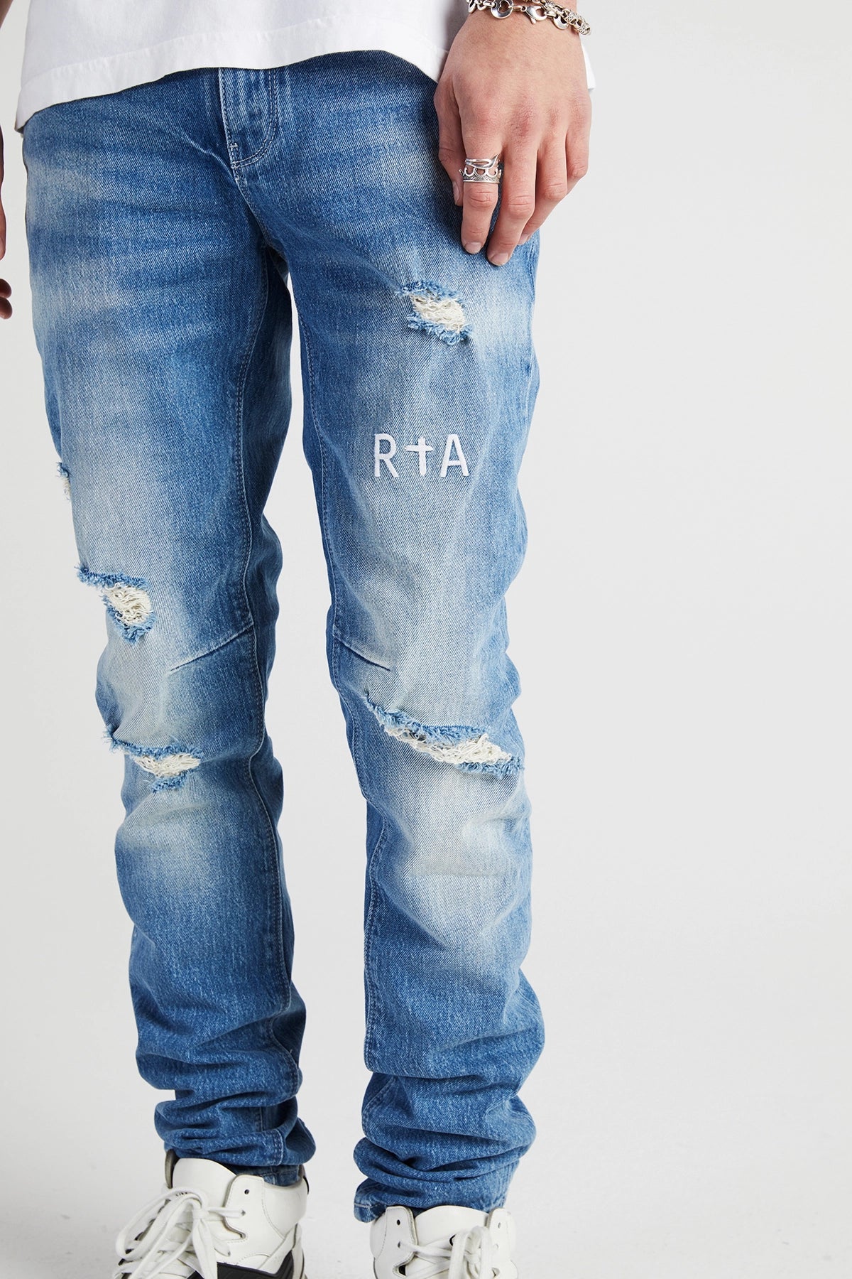 RTA RIPPED JNS MF24D671 MEDIUM BLUE