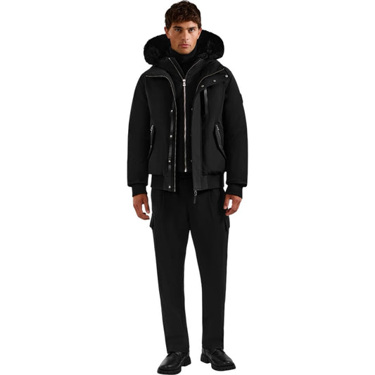 RUDSAK Rocky Down Bomber with Fur| BLACK