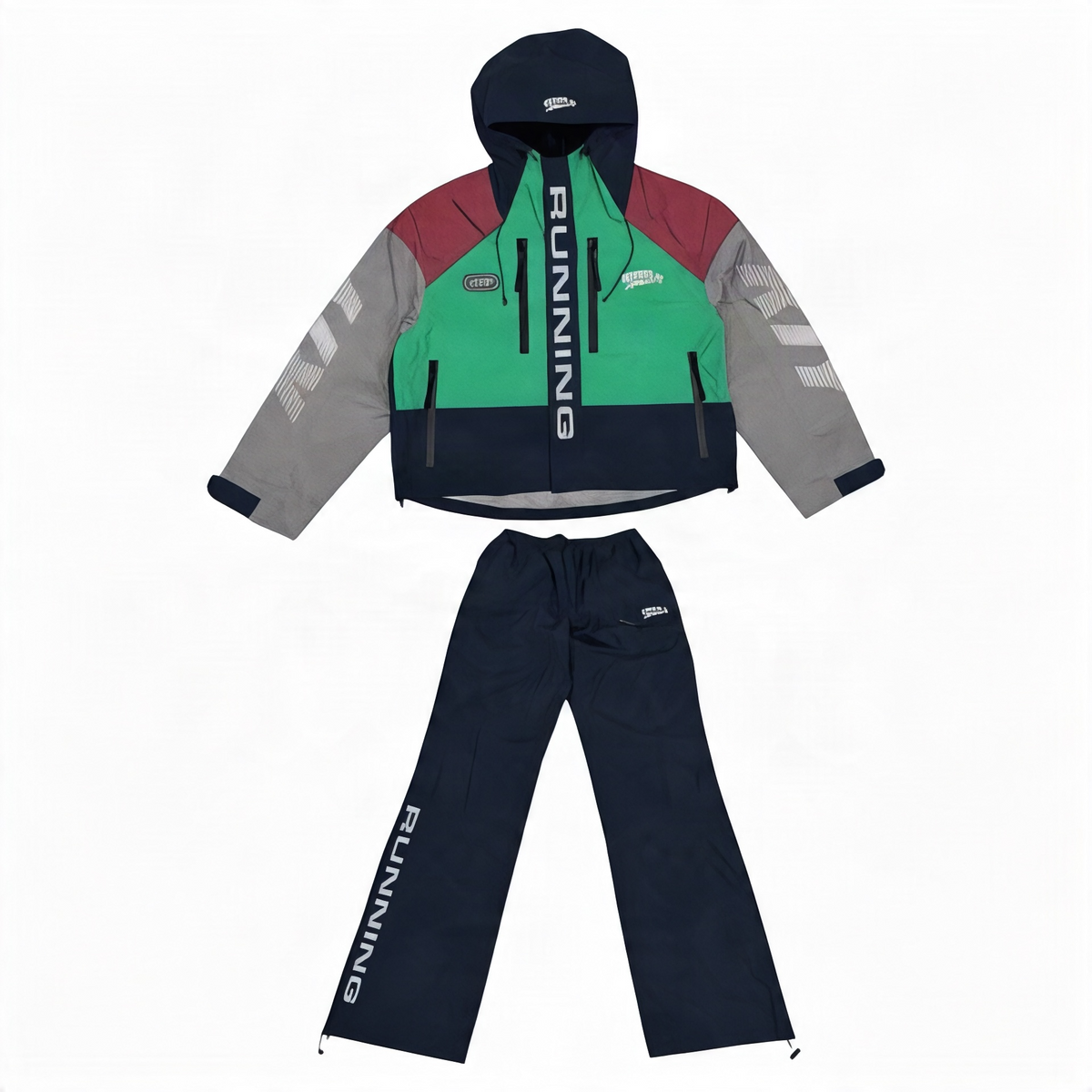 RoughPlay x KOOL KIY 'RUNNING' TRACKSUIT SET|GREEN