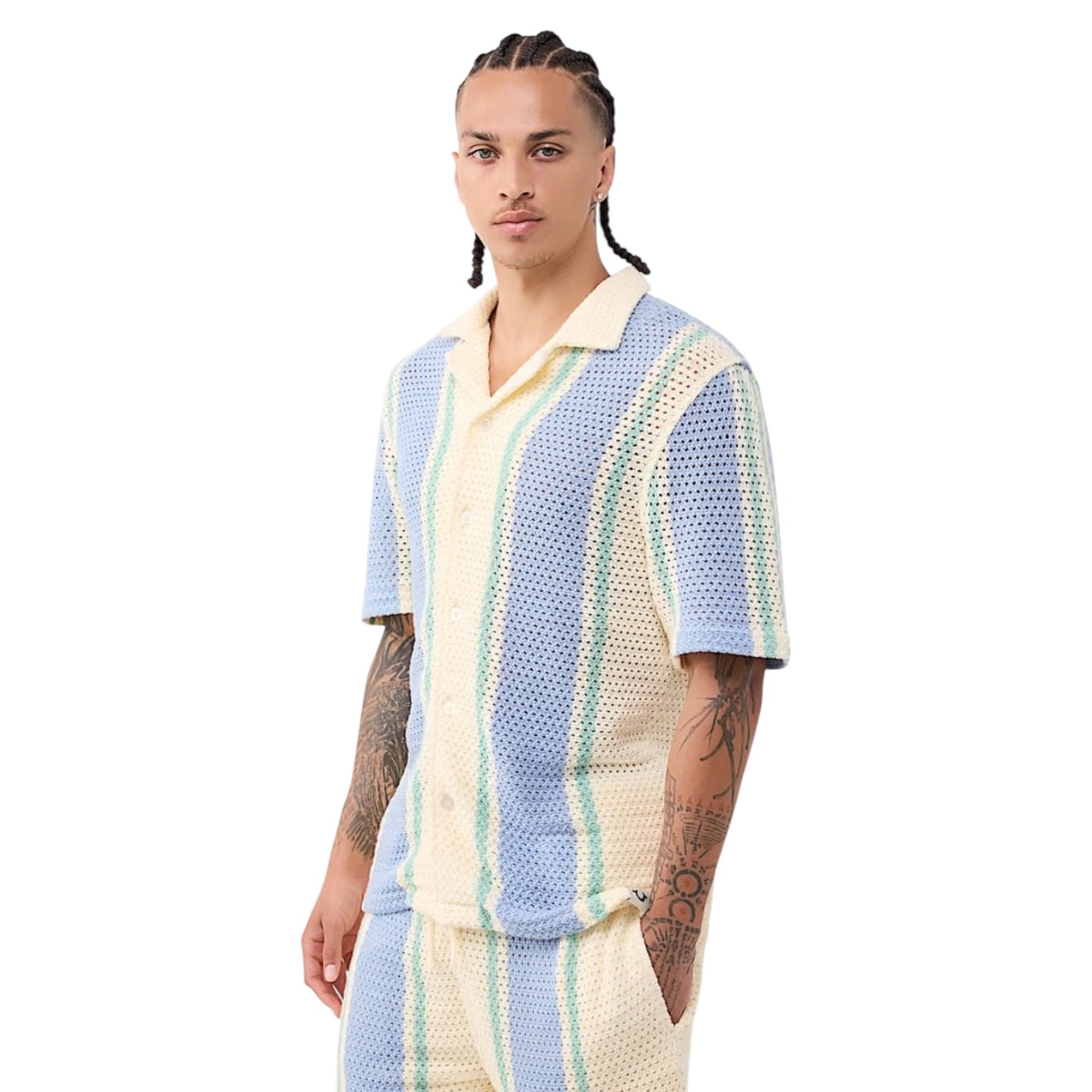 TRUE RELGION WORLD TOUR KNIT STRIPED SHIRT