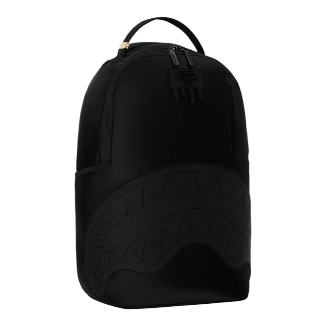 SPRAYGROUND SHARK CENTRAL BLACKED OUT EMBOSSED NYLON BACKPACK