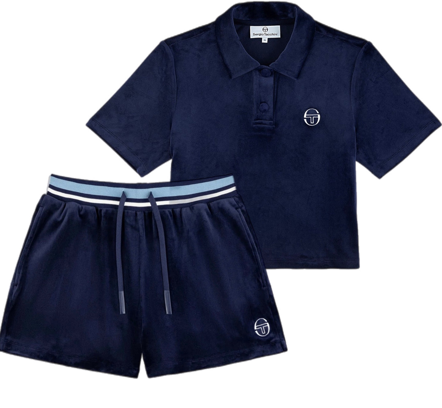 SERGIO TACCHINI WOMANS STS25W51052 SERGIO SHORT SET MARITIME BLUE