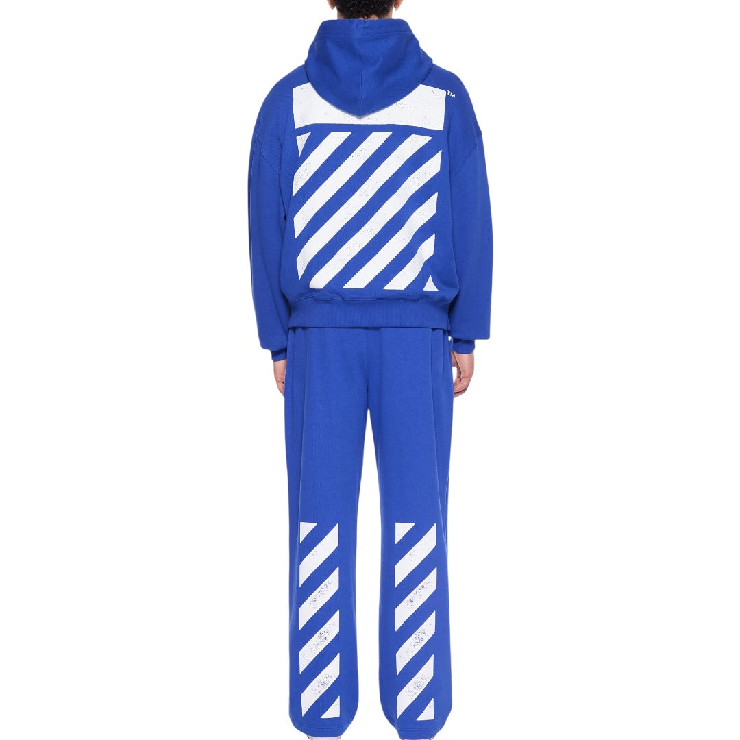 L/AB Off-White 'Core Diagonal' HOODIE (COBALT BLUE)