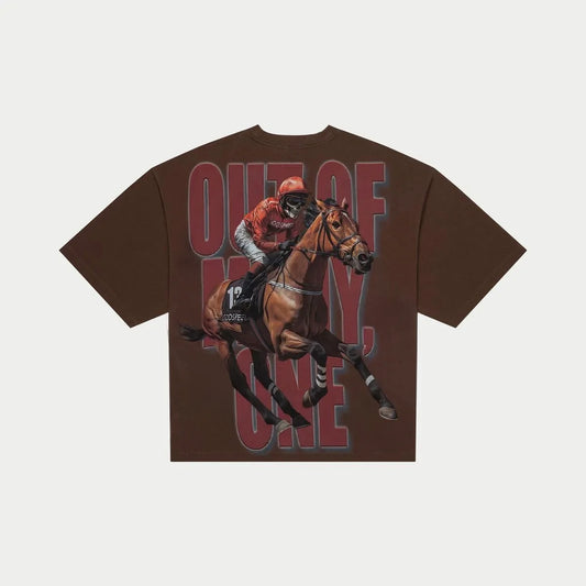 GODSPEED THOROUGHBRED TEE (BROWN)
