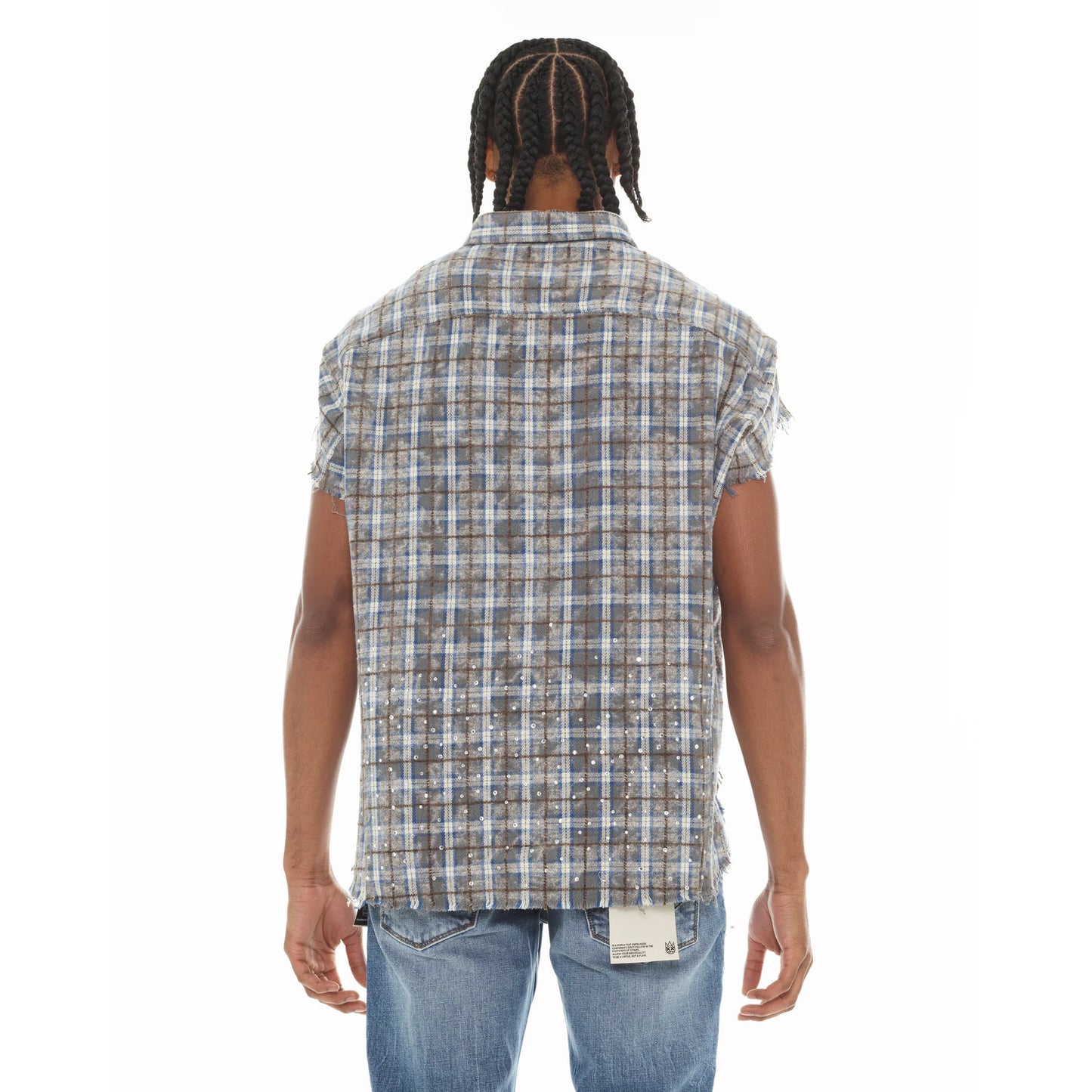 CULT 'SLEEVELESS WOVEN' SHIRT