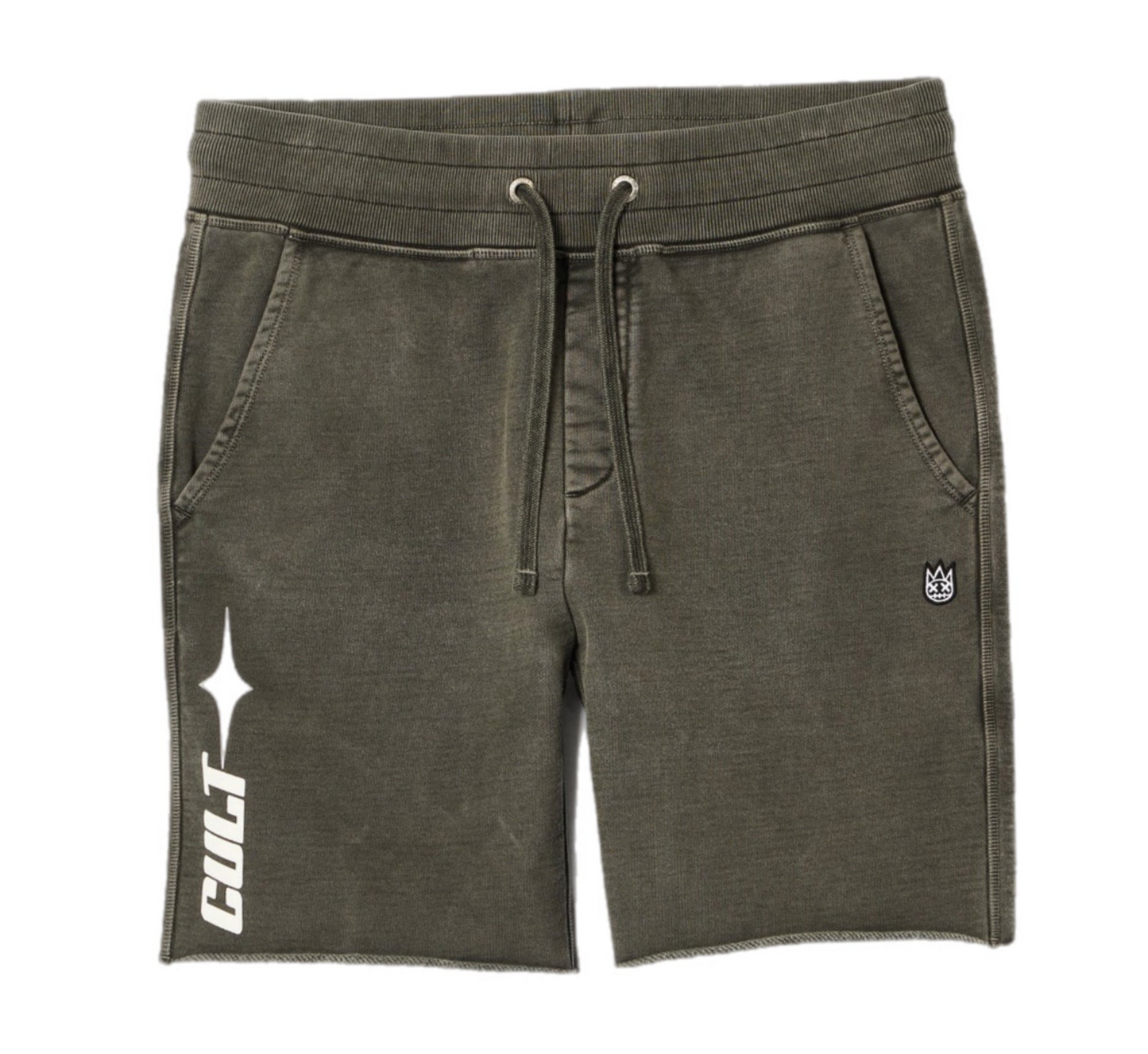 CULT OF INDIVIDUALITY 625A5-SH82C FRENCH TERRY SWEATSHORTS STEEL