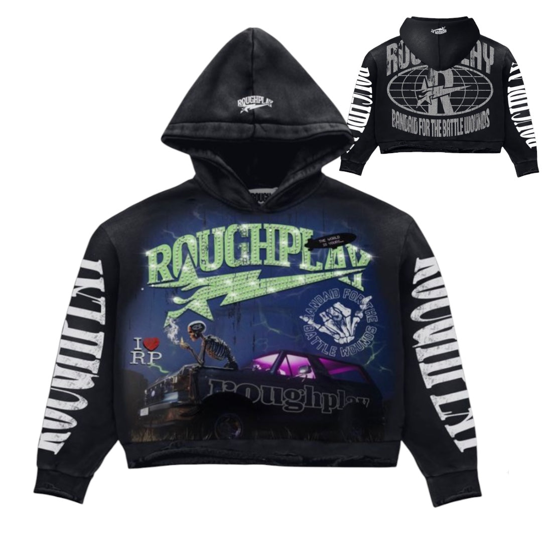 RoughPlay 'ALONE' HOODIE (BLACK)