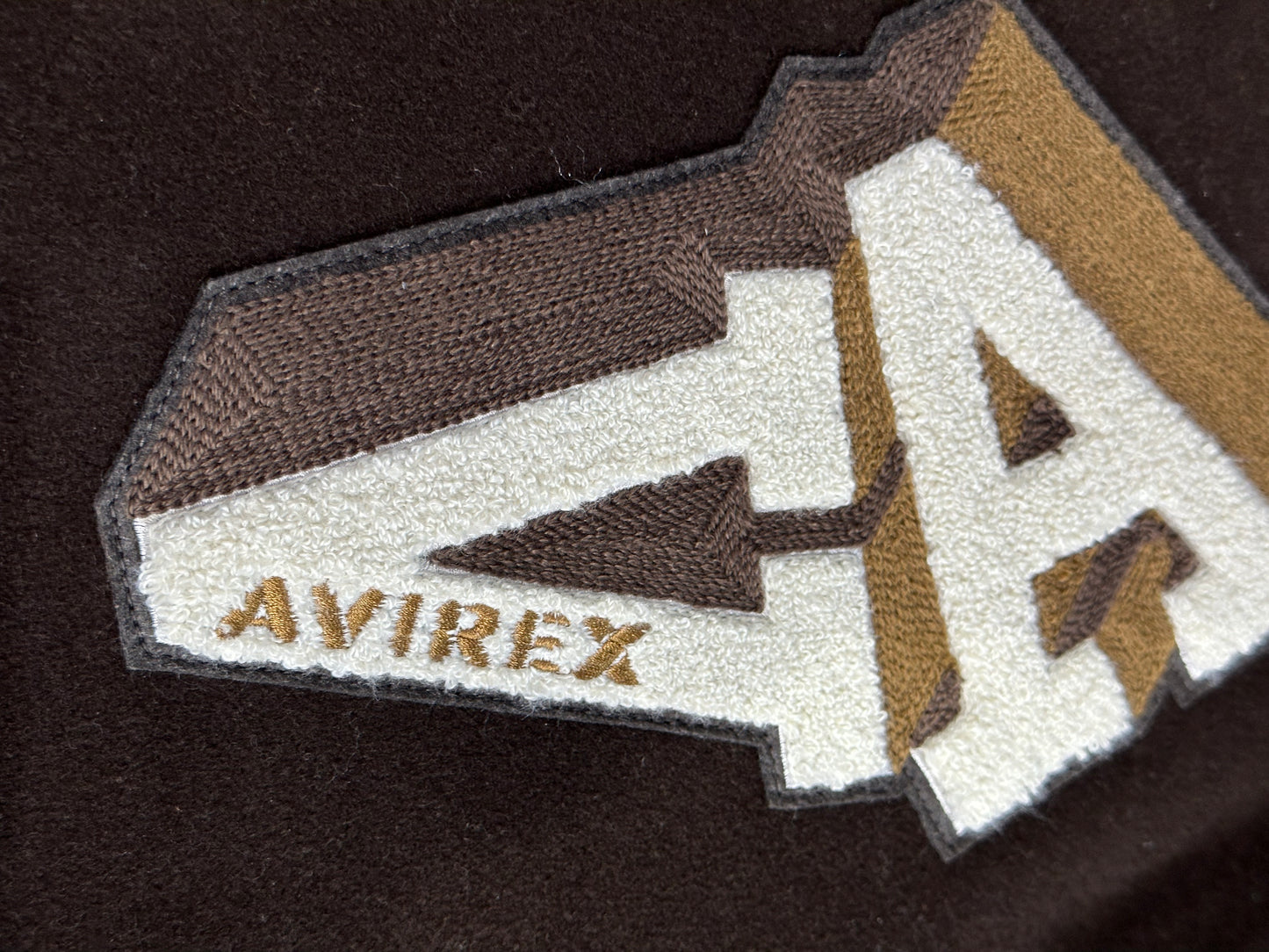 AVIREX TEAM EAGLE WOOL LEATHER VARSITY (AVF222O13) CHOCOLATE/CHOCOLAT
