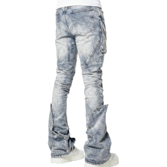 GUAPI COFFIN ARC EMBELLISHED DENIM