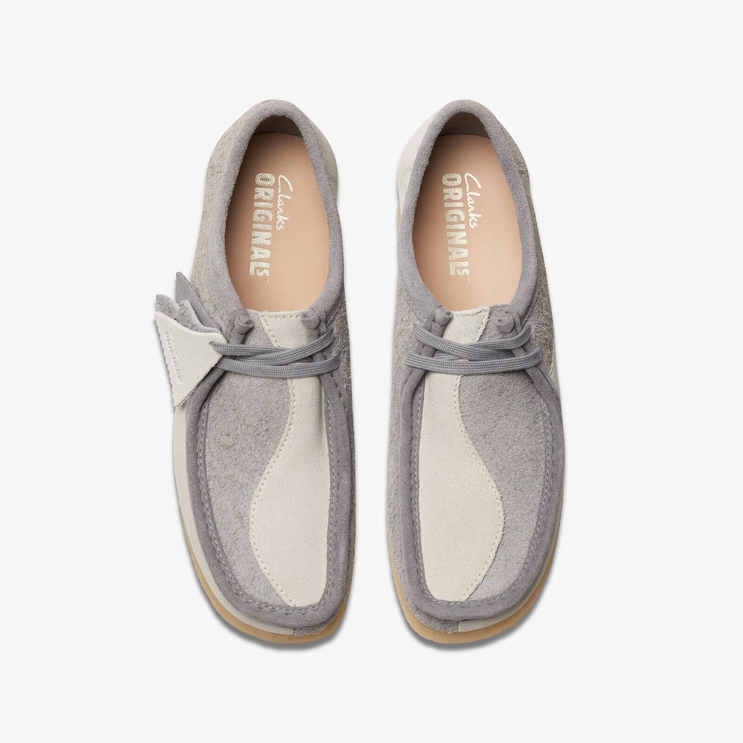 Clarks Men's Wallabee Grey/Off White 26176525