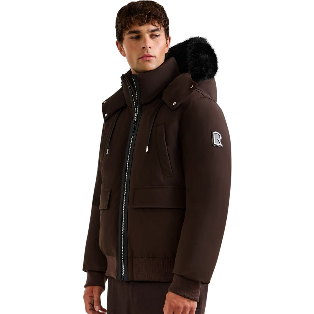RUDSAK Jerome Down Bomber with Removable Fur| ESPRESSO