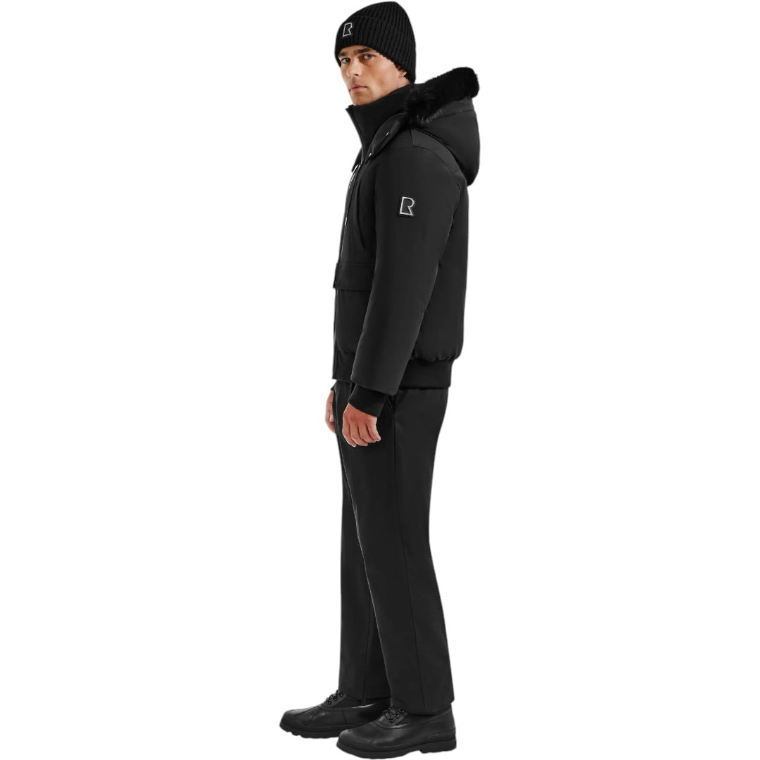 RUDSAK Jerome Down Bomber with Removable Fur| BLACK