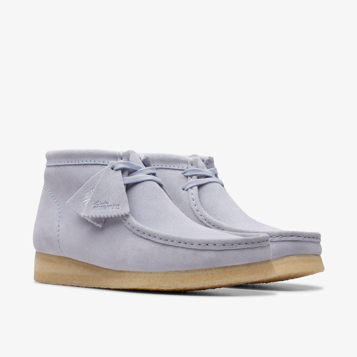 Clarks Men's Wallabee Boot Cloud Grey Suede 26175699