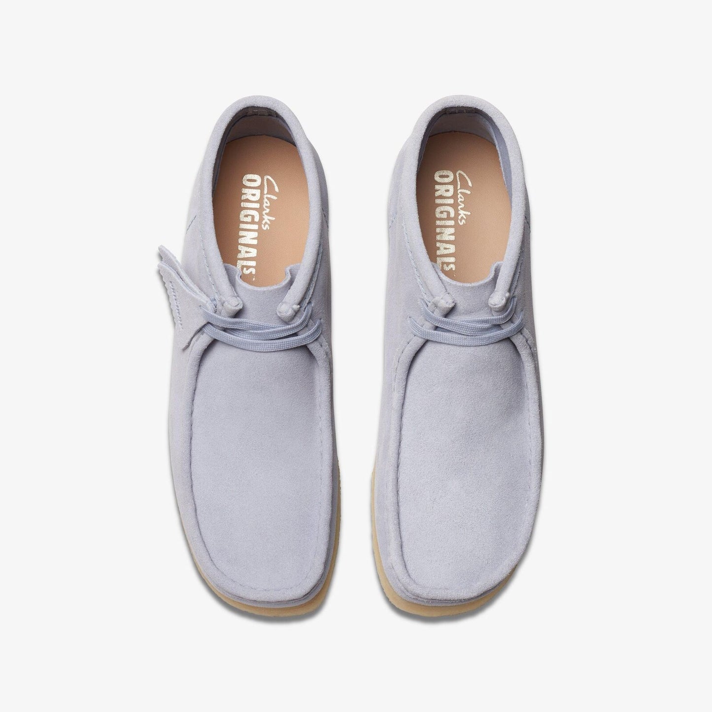 Clarks Men's Wallabee Boot Cloud Grey Suede 26175699