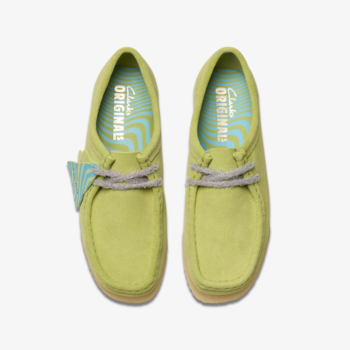 Clarks Women Wallabee Pale Lime Suede 26175670