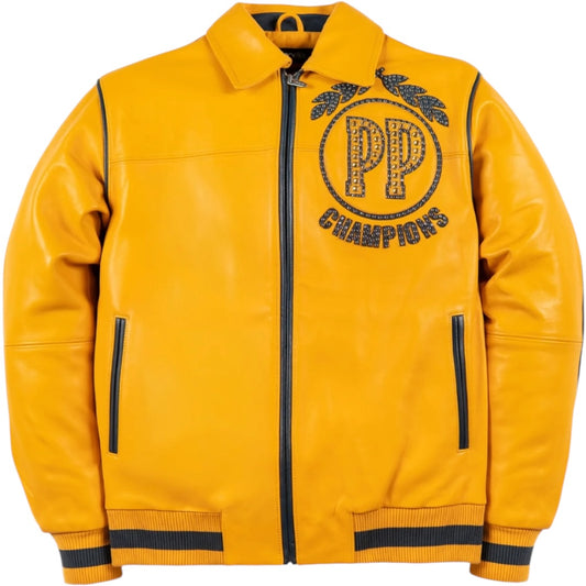 PELLE PELLE 'CHAMPIONS' LEATHER JACKET(YELLOW)