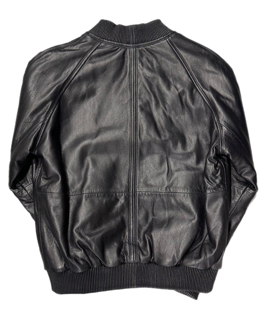 JAKEWOOD LEATHER BASEBALL JACKET(1051) BLACK