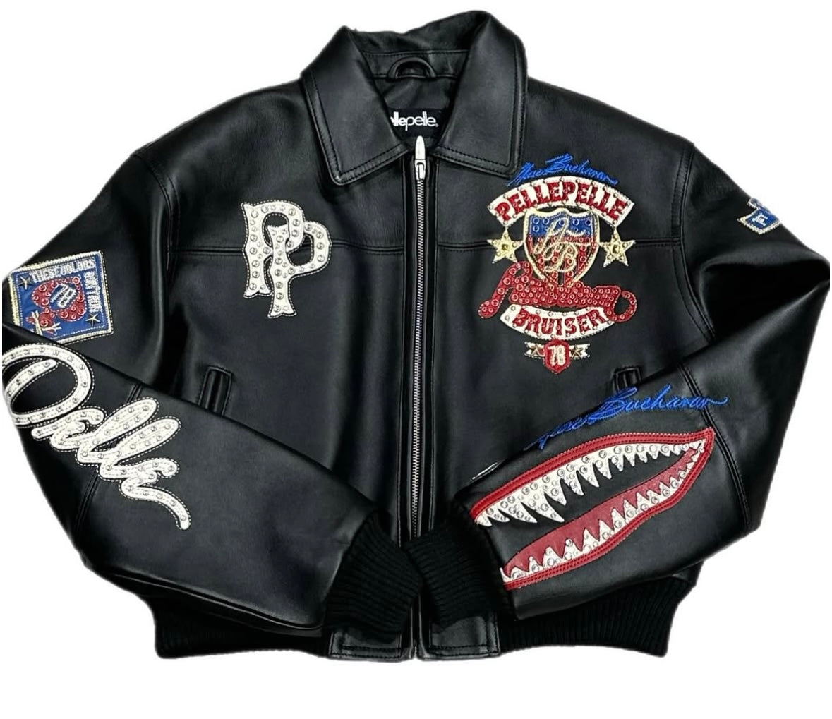 PELLE PELLE 125-37502 PELLE WOMEN AMERICAN BRUISER JACKET BLACK