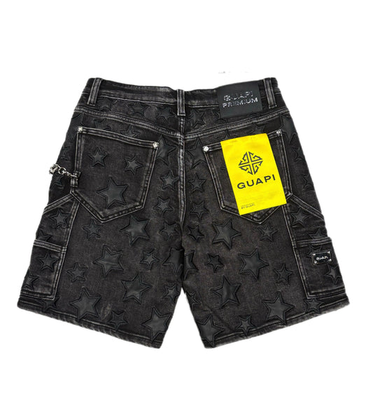 GUAPI 489OBSDS GUAPI STAR SHORTS BLACK OBSIDIAN