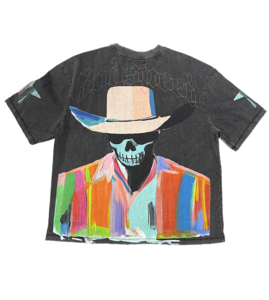 GODSPEED PASTEL COWBOY TEE GREY WASH