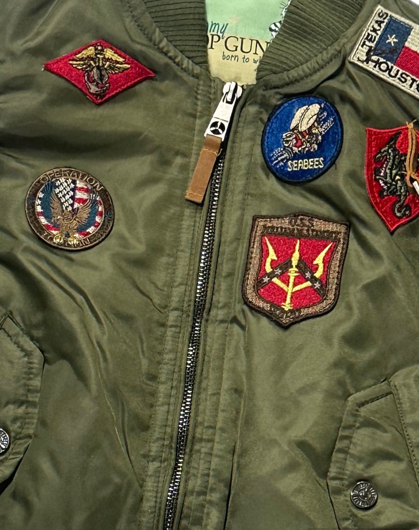 TOP GUN JACKET KIDS (TGKMA133) OLIVE