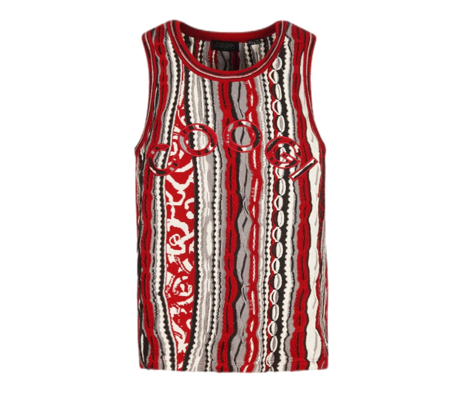 COOGI CJ24105 COOGI TANK TOP AND SHORT SET MULTI RED