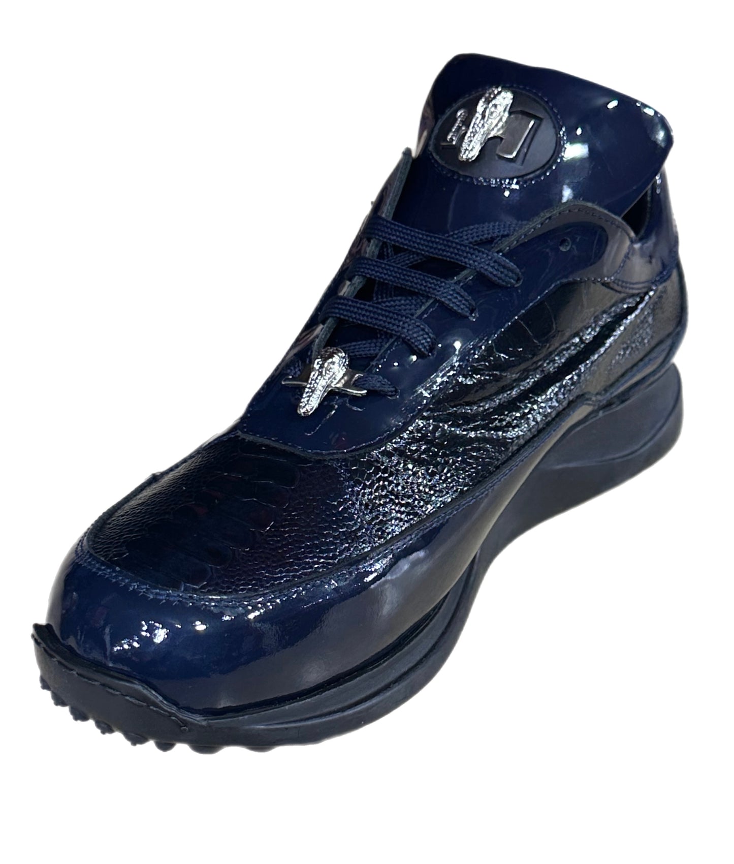 MAURI PATENT OSTRICH LEG (8601) NAVY