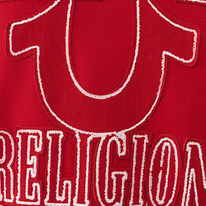 TRUE RELIGION HORSESHOE APPLIQUÉ ZIP SWEATSUIT SET