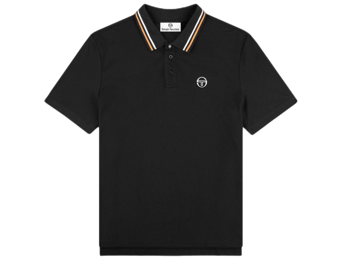 SERGIO TACCHINI STS25M1129 CIRO PIQUE POLO BLACK BEAUTY