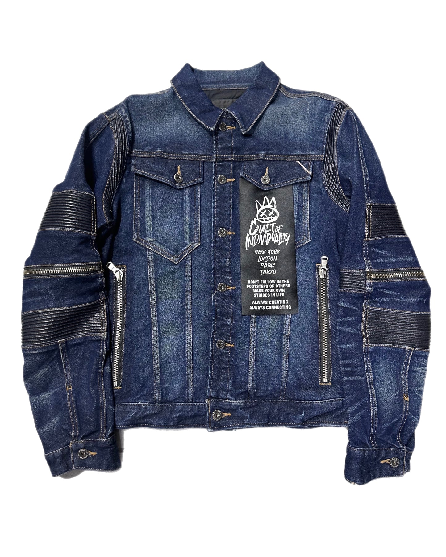 CULT OF INDIVIDUALITY MOTO TYPE 11 JACKET (621B10-TM11A) RAINBOW CRYS