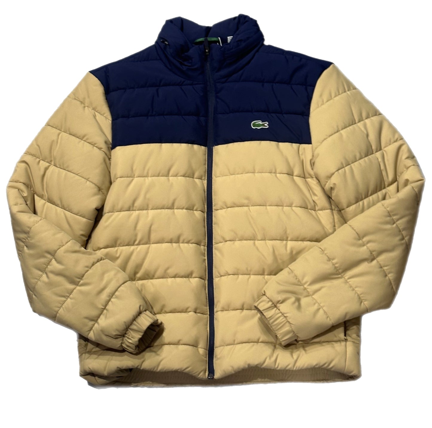 LACOSTE JACKET MENS (BH7774 51 7EV) NAVY BLUE- BEIGE-02S 100POLYESTER