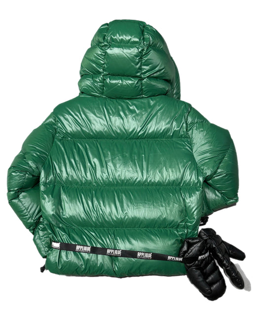 AFK-APQ-3094 ALPHASTYLE KUDU DOUBLE HOOD DOWN JACKET GRN