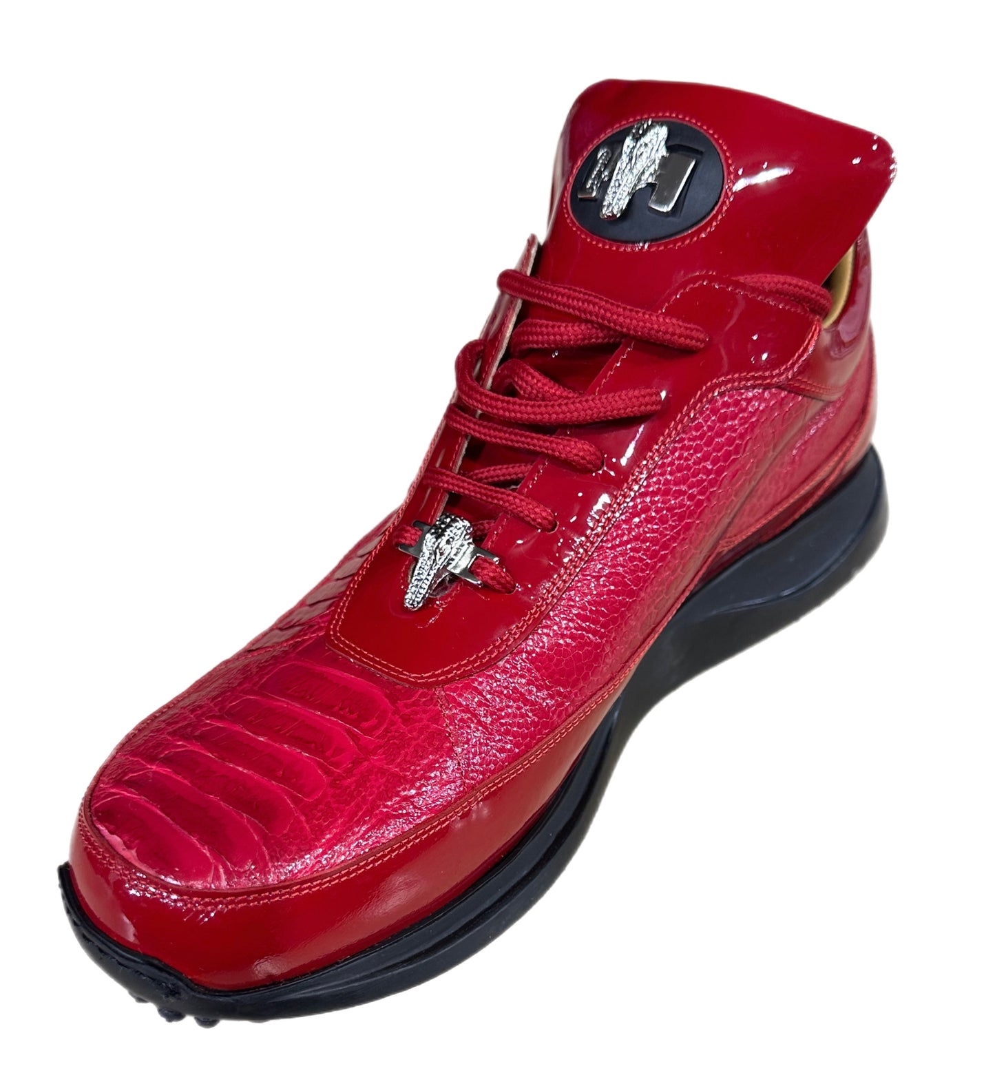 MAURI PATENT OSTRICH LEG (8601) RED