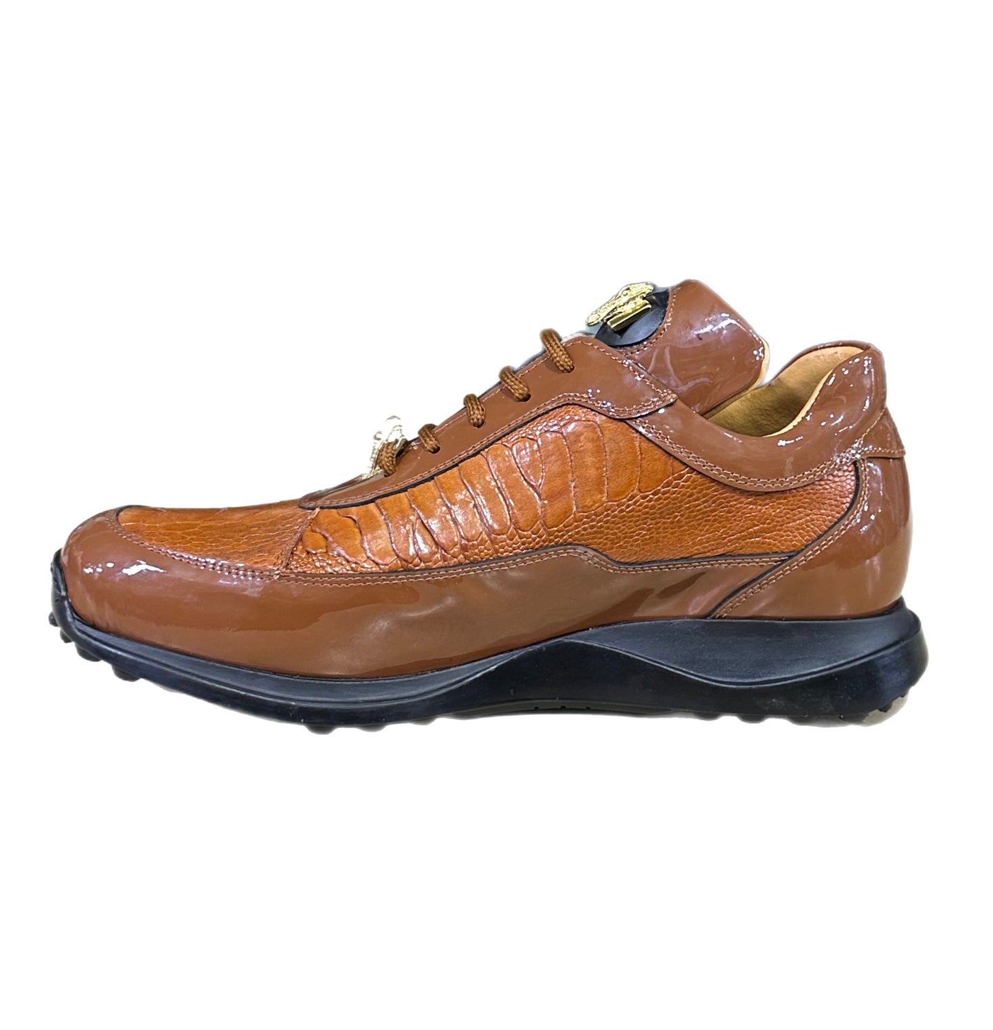 MAURI PATENT OSTRICH LEG (8601) COGNAC