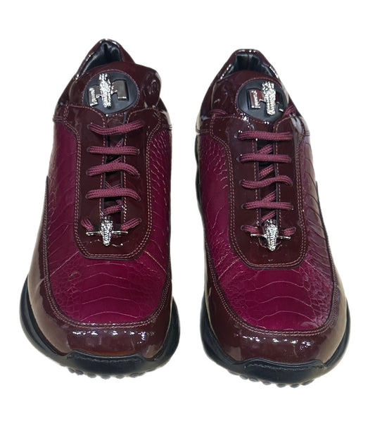 MAURI PATENT OSTRICH LEG (8601) BURGANDY