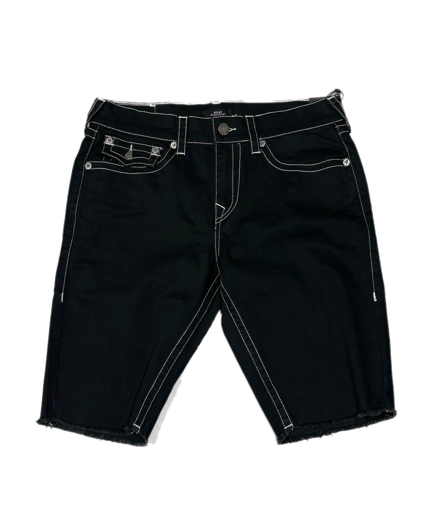 TRUE RELIGION 109081 TRUE RELIGON SHORTS BLACK RINSE