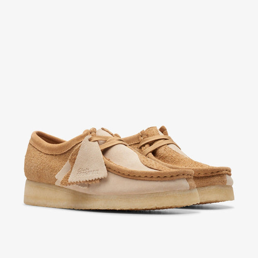 Clarks Women Wallabee Mid Tan Combi 26176524