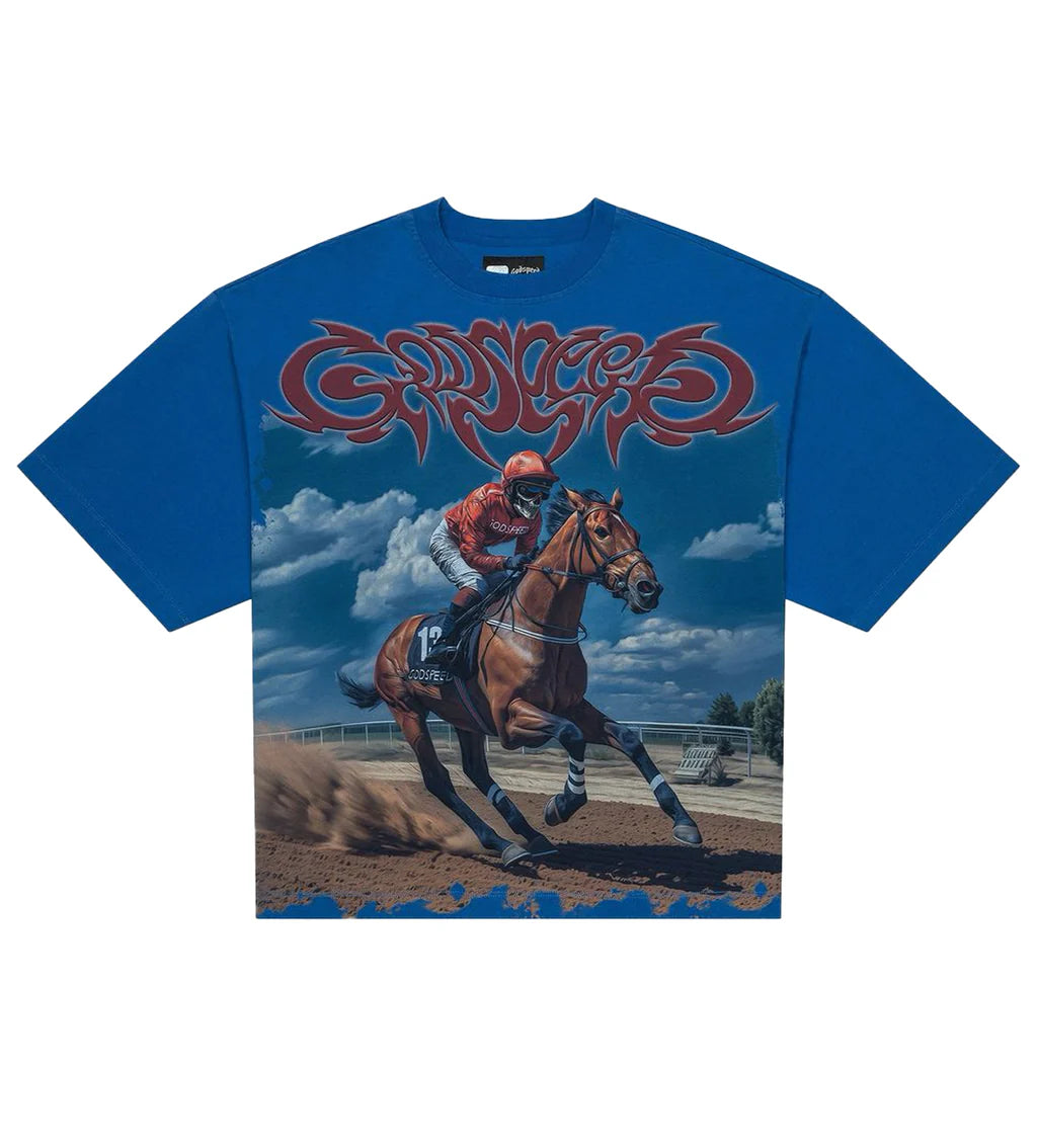 GODSPEED THOROUGHBRED TEE (BLUE)