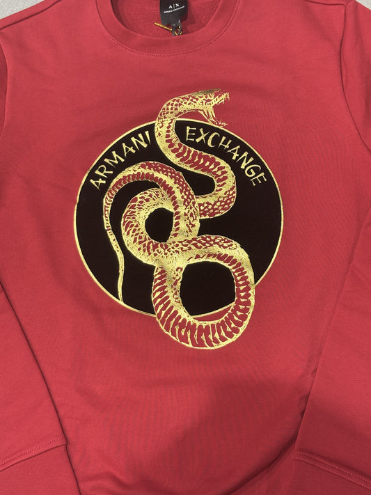 ARMANI EXCHANGE FELPA LUNAR XM000216 AF10830 (chili pepper)