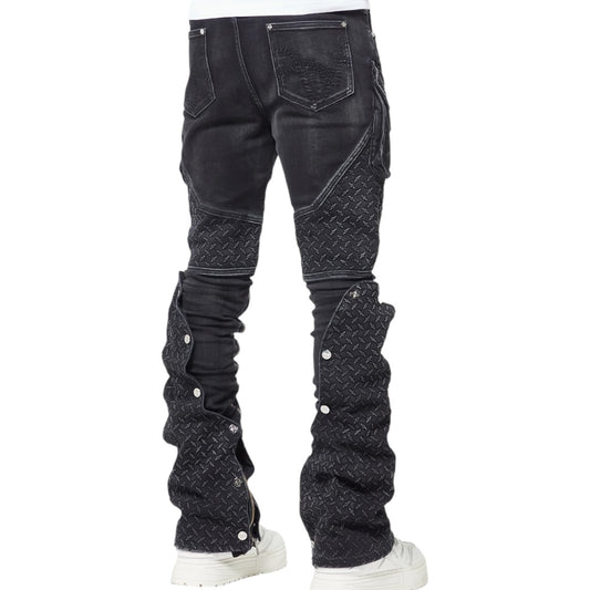 GUAPI VINTAGE BLACK STEEL PLATE DENIM