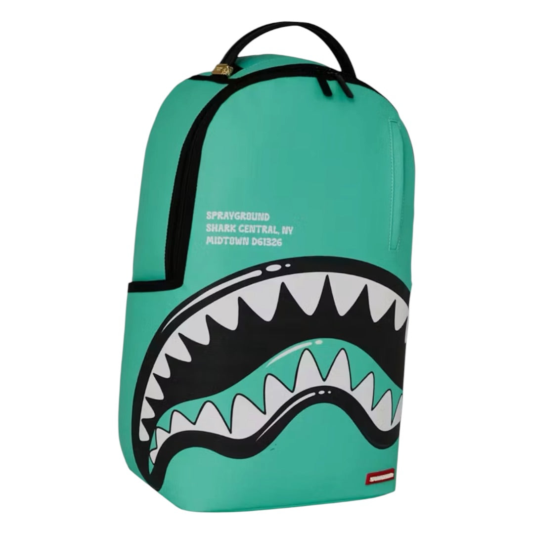 SPRAYGROUND SHARK CENTRAL BUBBLY LIGHT BLUE BACKPACK